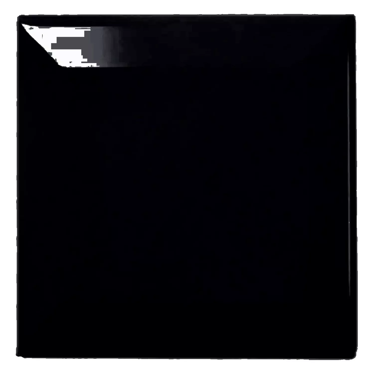 Ladrilho do metrô Preto Brilhante 10x10 cm Faceta Catarina Negro