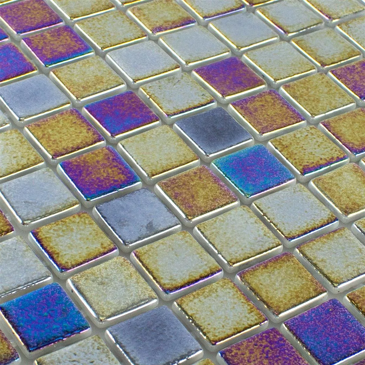 Padrão de Vidro Piscina Pool Mosaico McNeal Petrol 25