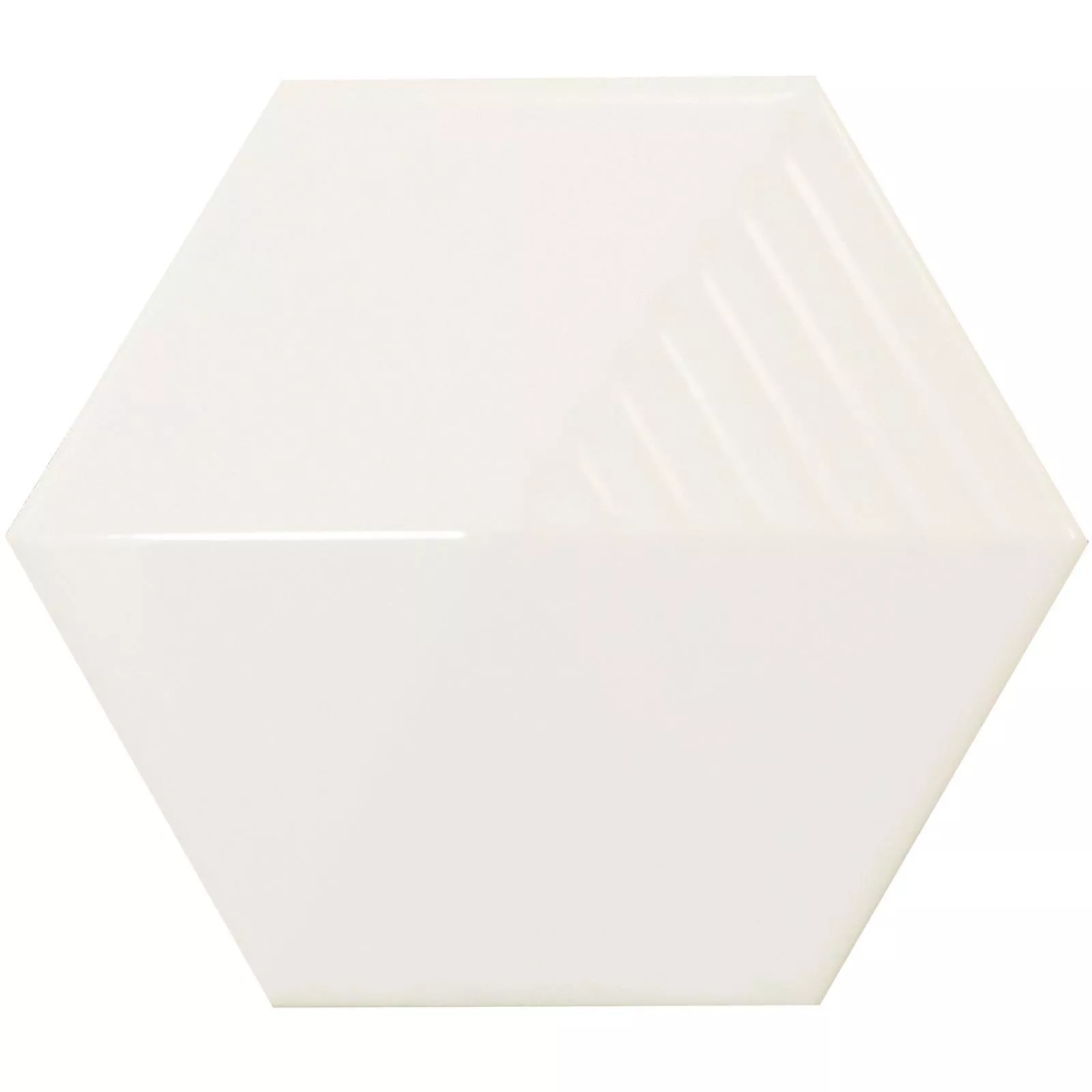 Azulejos Rockford 3D Hexágono 12,4x10,7cm Branco