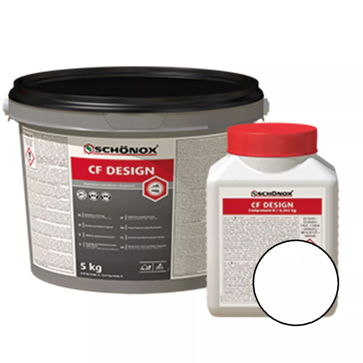 Argamassa Schönox CF Design Resina Epóxi Colorfuge Branca 2,5 kg Argamassa Schönox CF Design Resina Epóxi Colorfuge Branca 2,5 kg