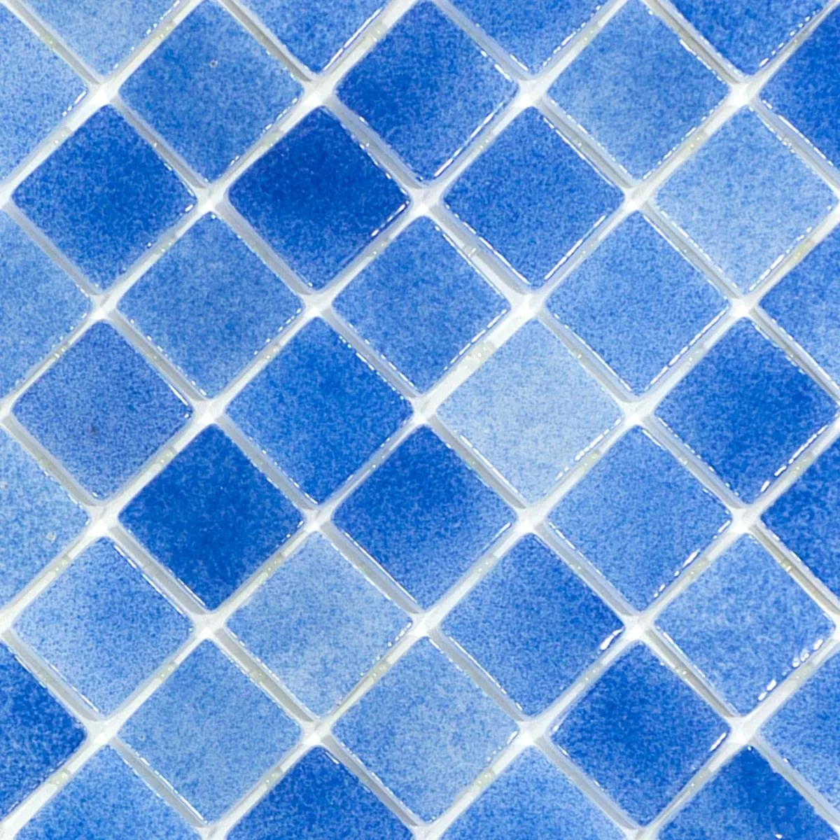 Vidro Piscina Pool Mosaico Lagoona Azul