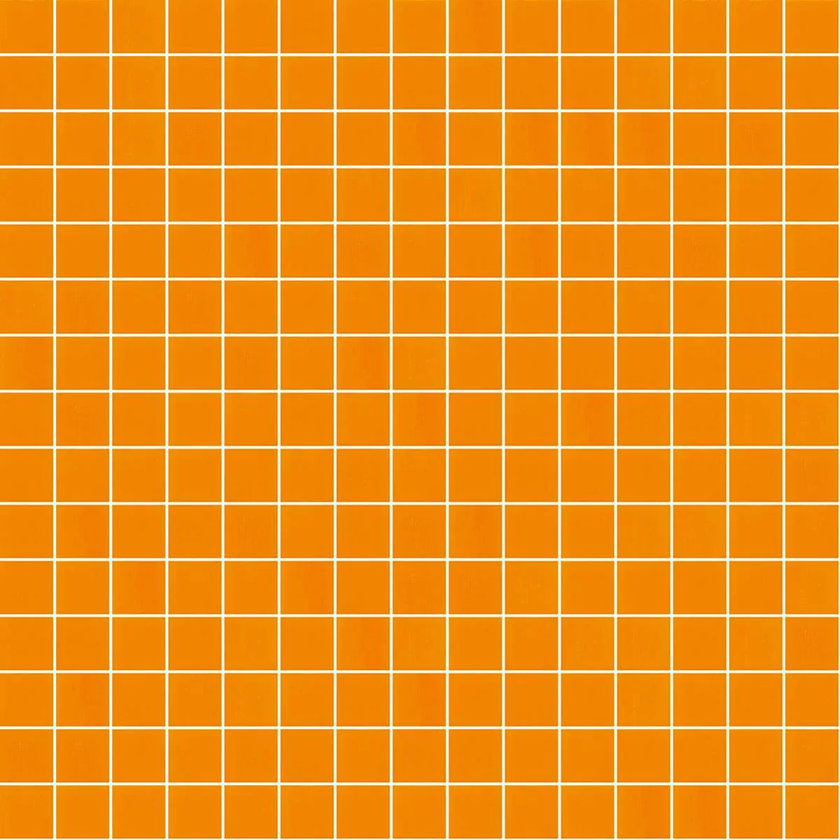 Mosaico De Vidro Telha Trend-Vi Vitreo 203 Laranja 20x20mm