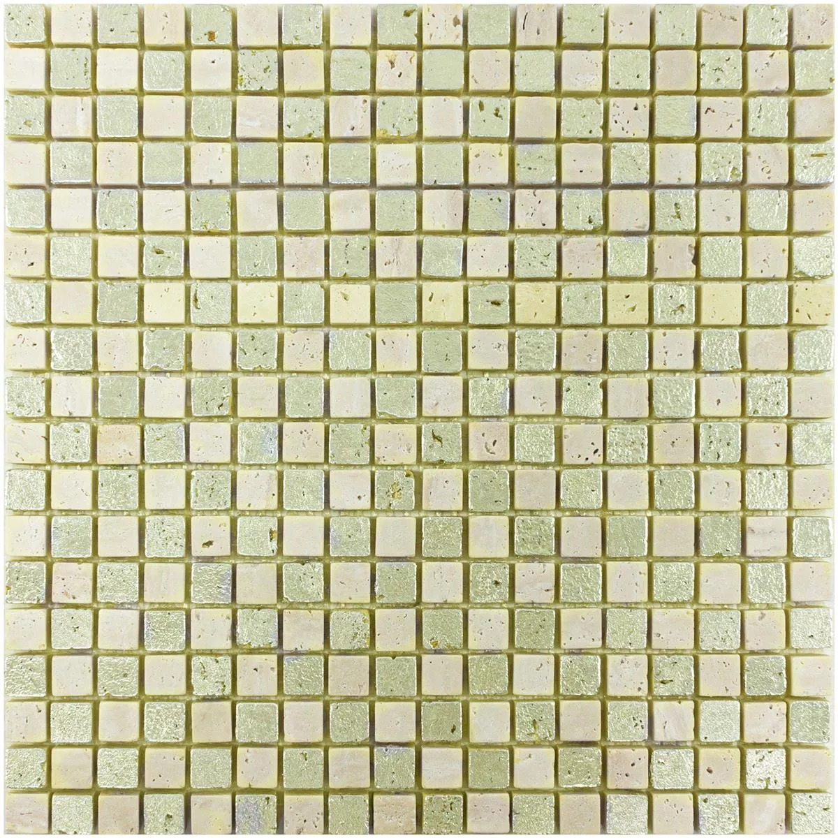 Padrão de Mármore Mosaico De Pedra Natural Azulejos Antika Mix Ouro Creme