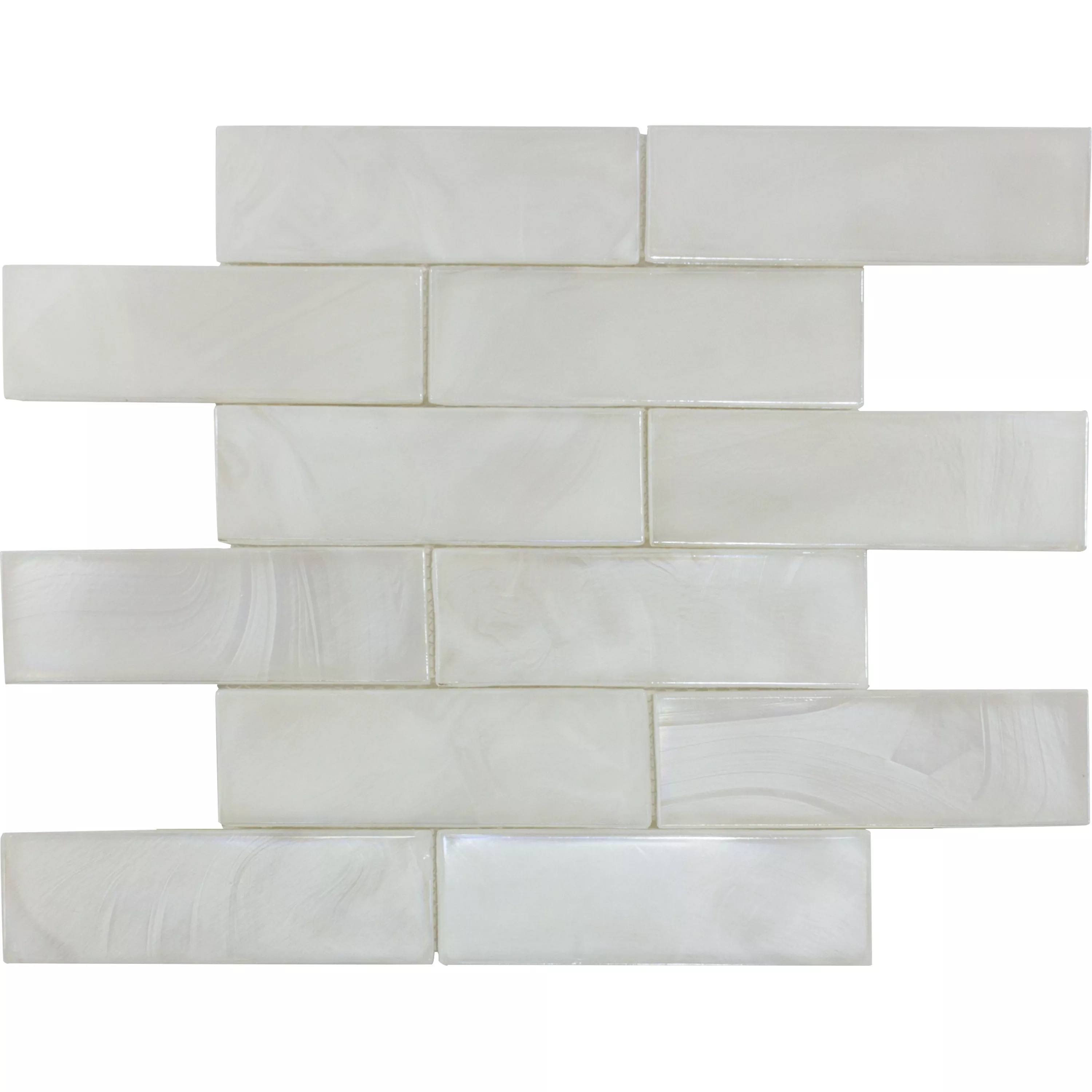 Mosaico De Vidro Azulejos Andalucia Brick Branco