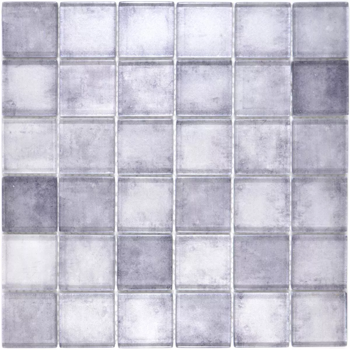 Mosaico De Vidro Azulejos Clementine Cinza