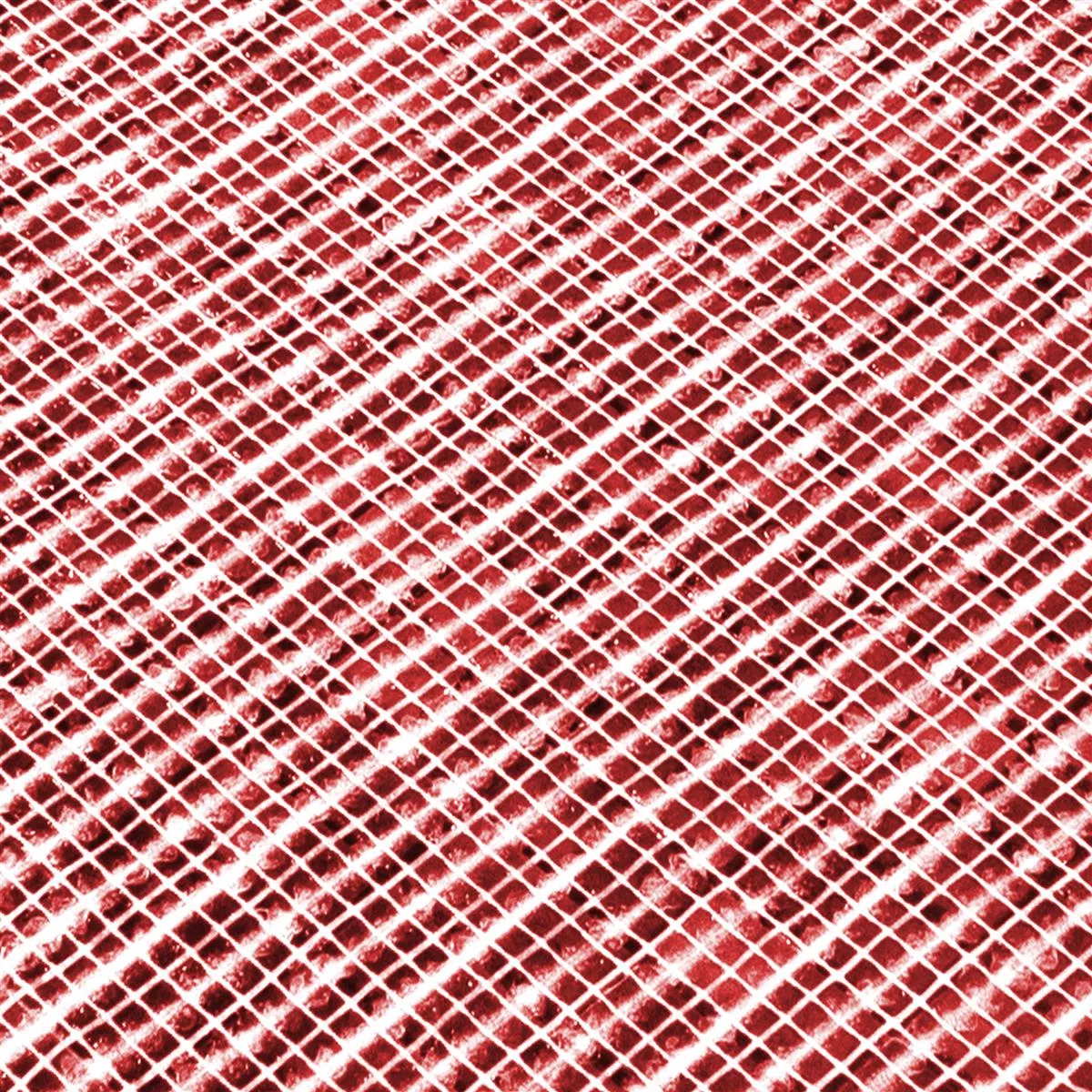 Mosaico De Vidro Azulejos Vera Vermelho Mix