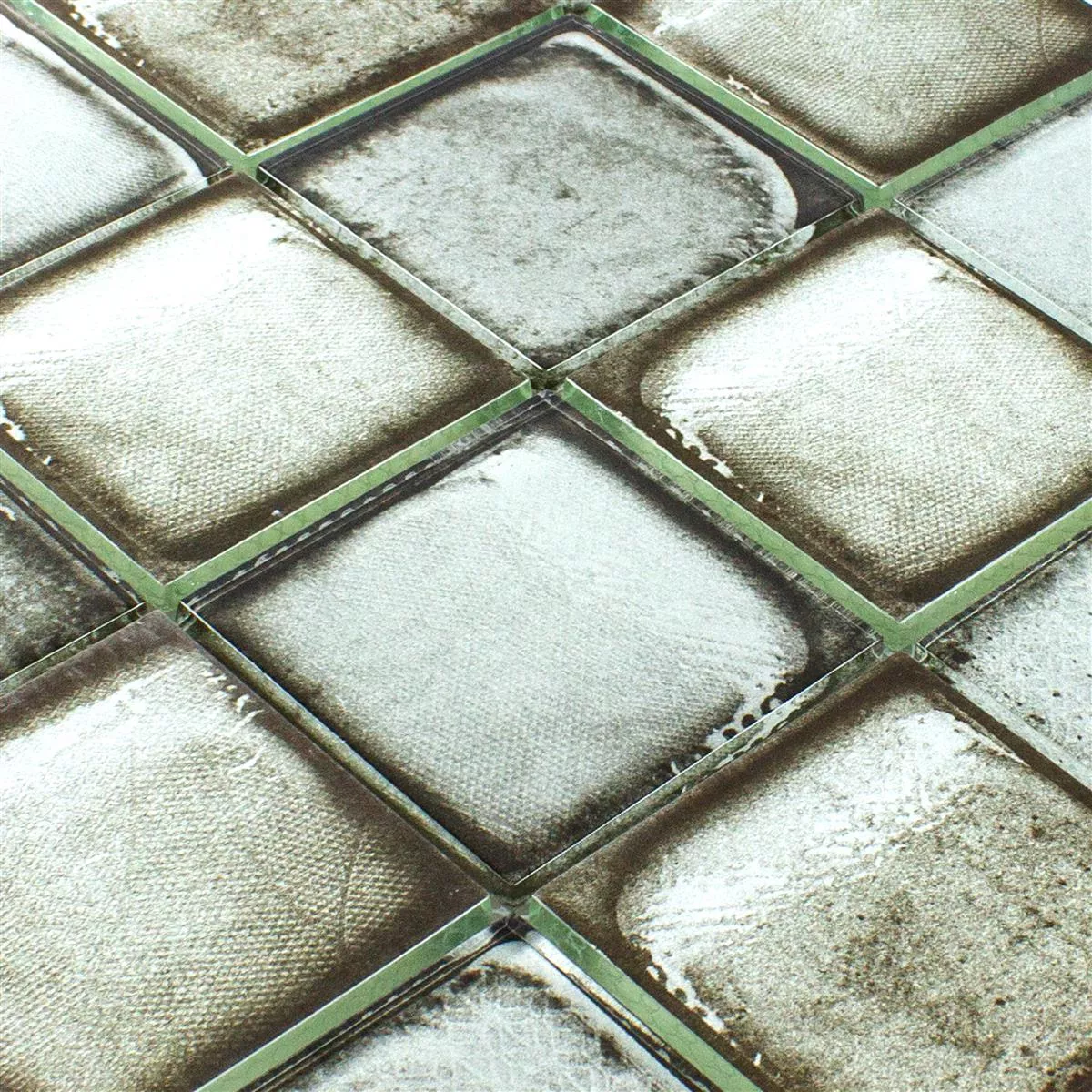 Mosaico De Vidro Azulejos Aparência de Cimento Granada Cinza