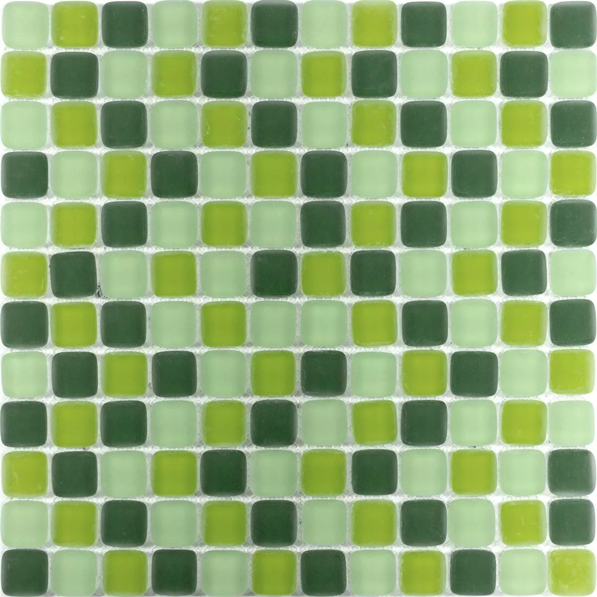 Padrão de Mosaico De Vidro Azulejos Ponterio Frosted Verde Mix