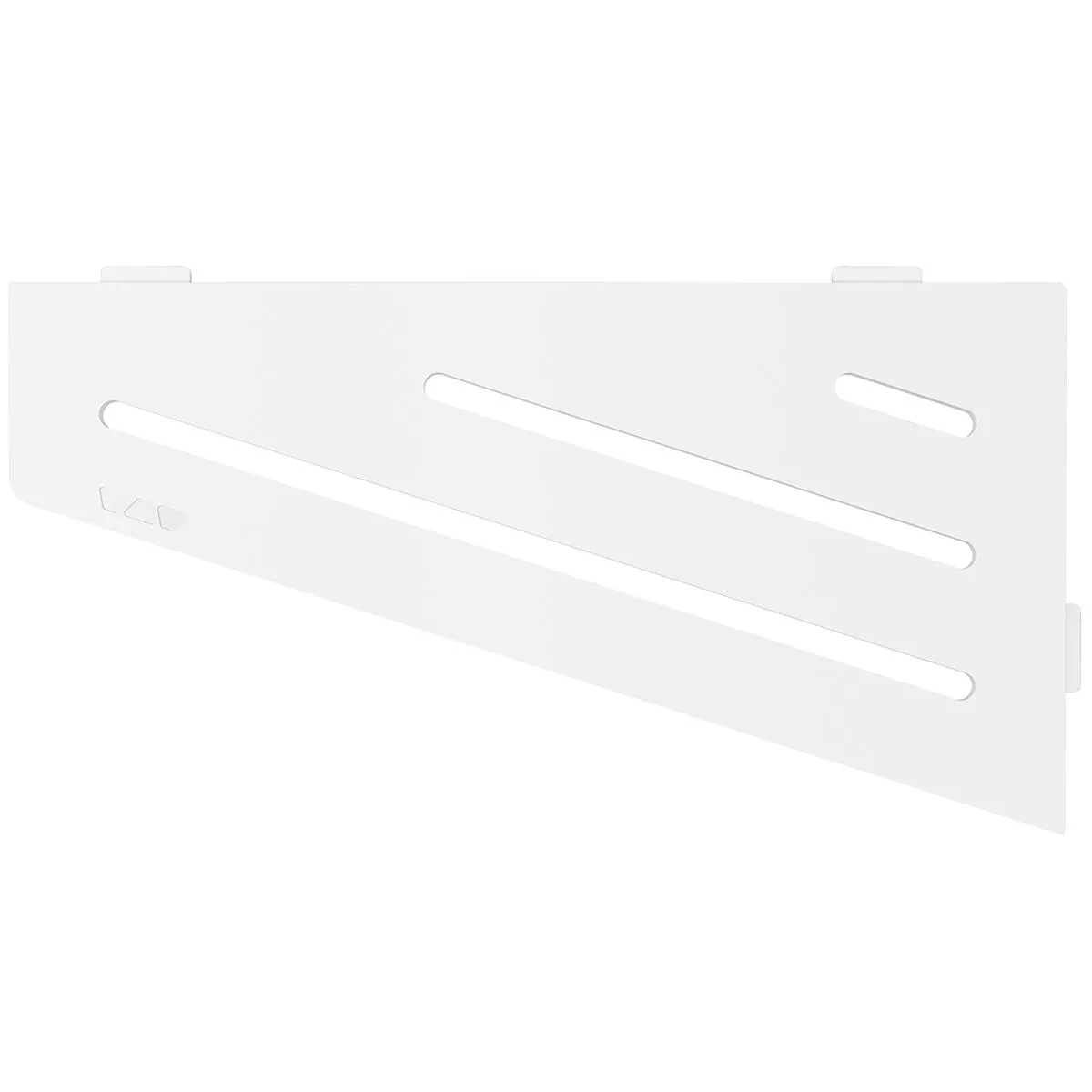 Prateleira de parede para chuveiro Schlüter quadrada 15,4x29,5cm Wave branco