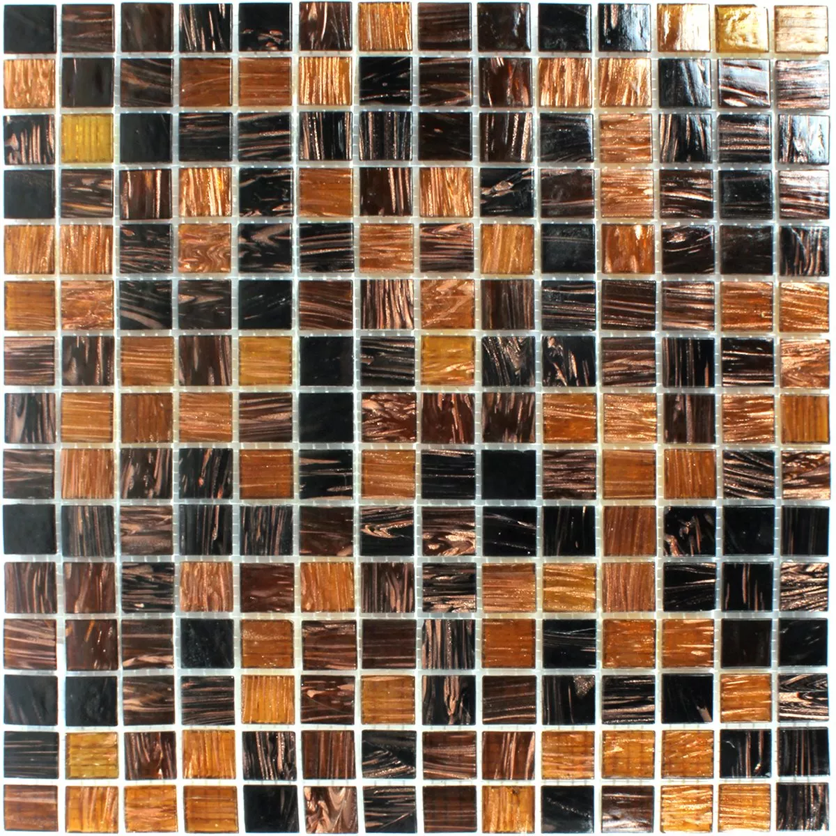 Padrão de Mosaico De Vidro Azulejos Goldstar Marrom Mix