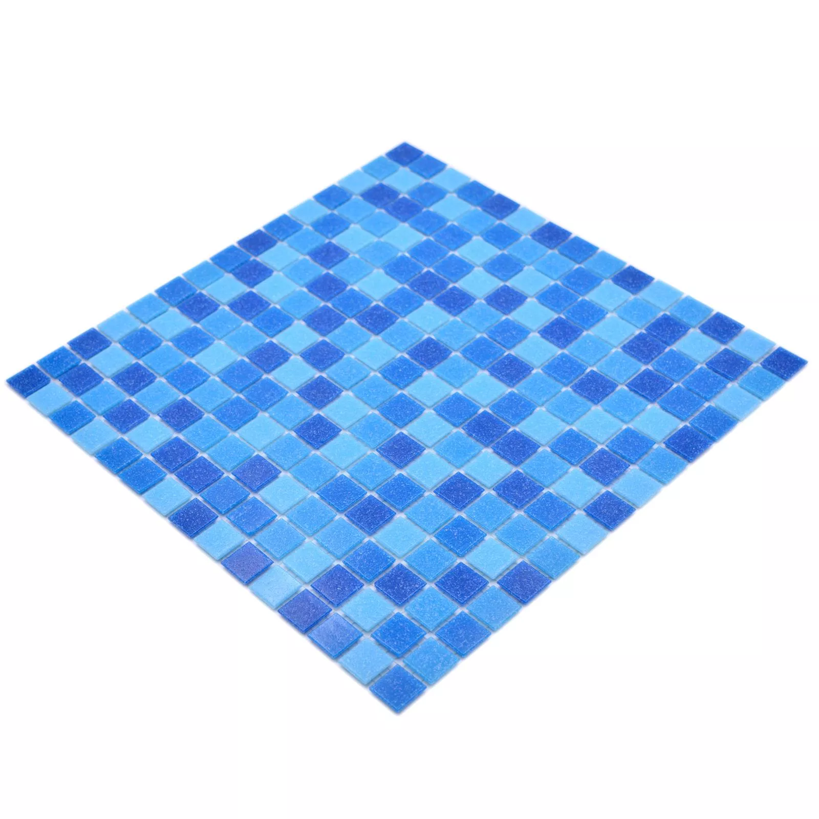 Padrão de Piscina Pool Mosaico North Sea Azul Azul Claro Mix