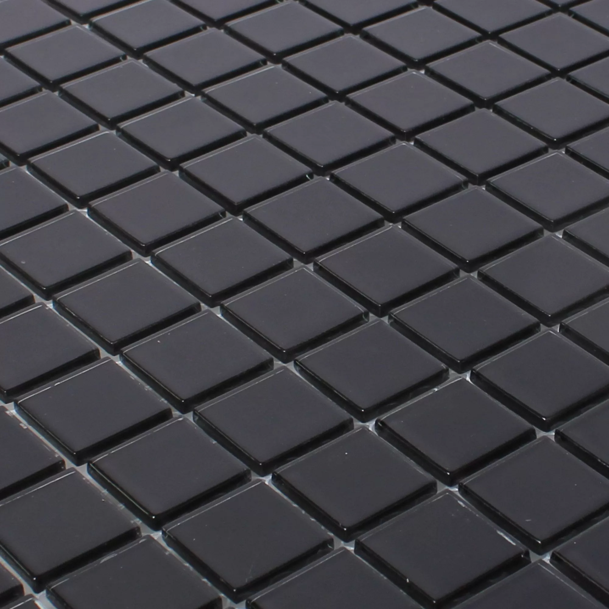 Mosaico De Vidro Azulejos Florida Preto