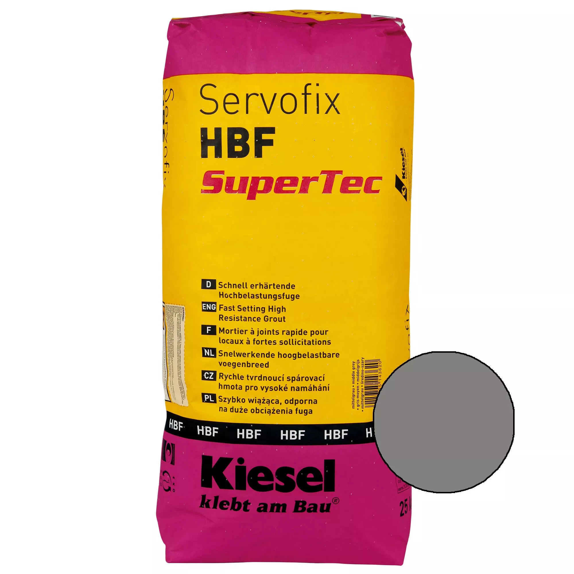 Kiesel Servofix HBF SuperTec Cinza Claro 25KG Kiesel Servofix HBF SuperTec Cinza Claro 25KG