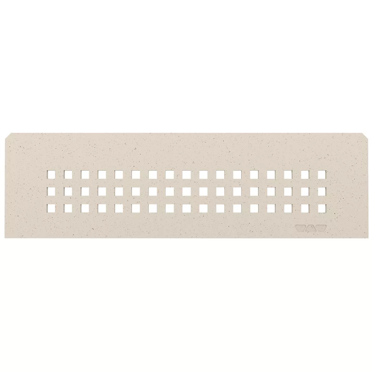 Nicho de parede retangular Schlüter 30x8,7cm Quadrado marfim