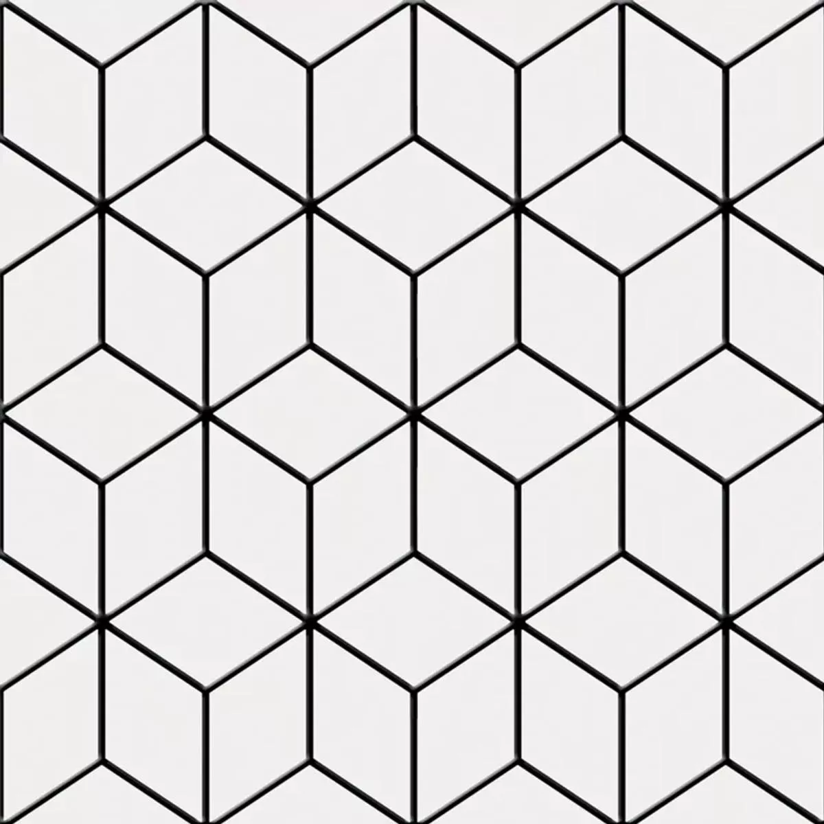 Skyros Preto Branco 25x25 cm