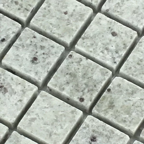 Padrão de Azulejo Mosaico Granito  Cinza Branco