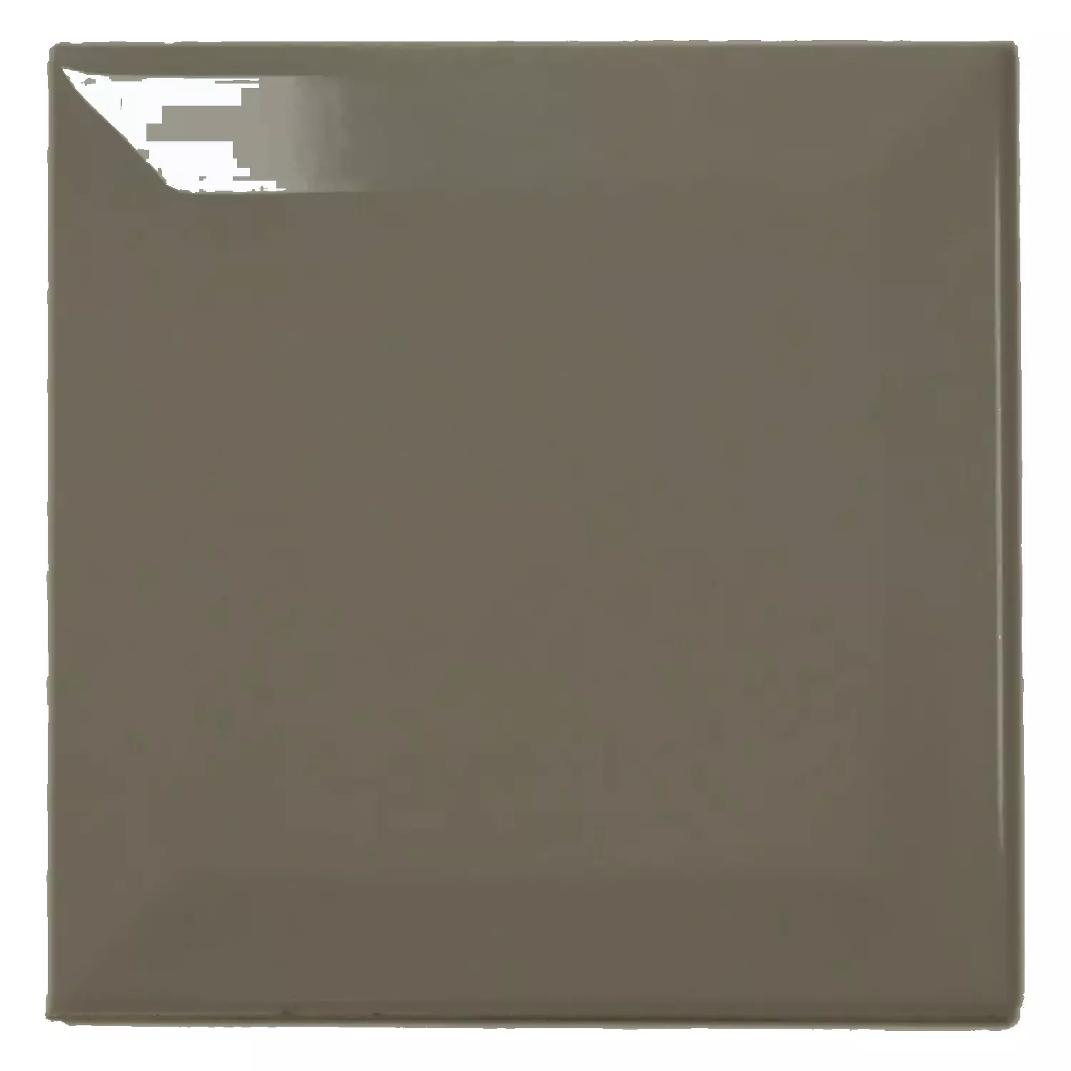 Ladrilho do metrô Cinza Brilhante 10x10 cm Faceta Catarina Dark Grey