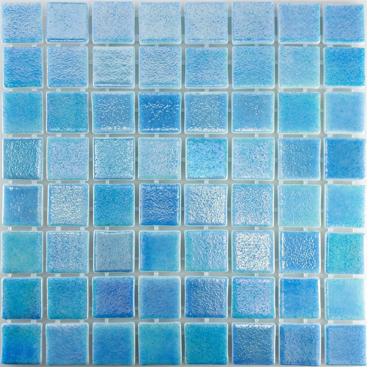 Padrão de Vidro Piscina Pool Mosaico McNeal Azul Claro 38