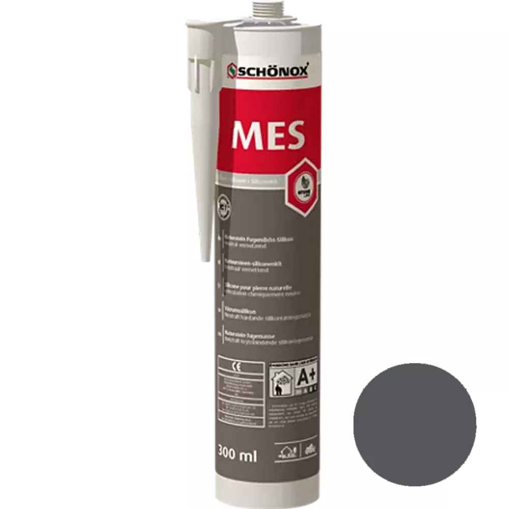 Schönox MES Selante de Juntas de Mármore Grafite de Silicone 300ml