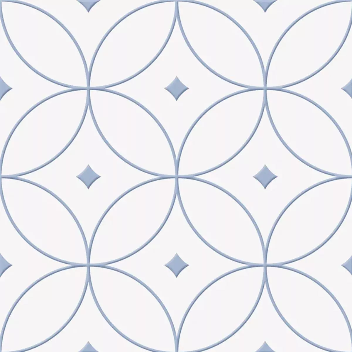 Skyros Azul Branco 25x25 cm