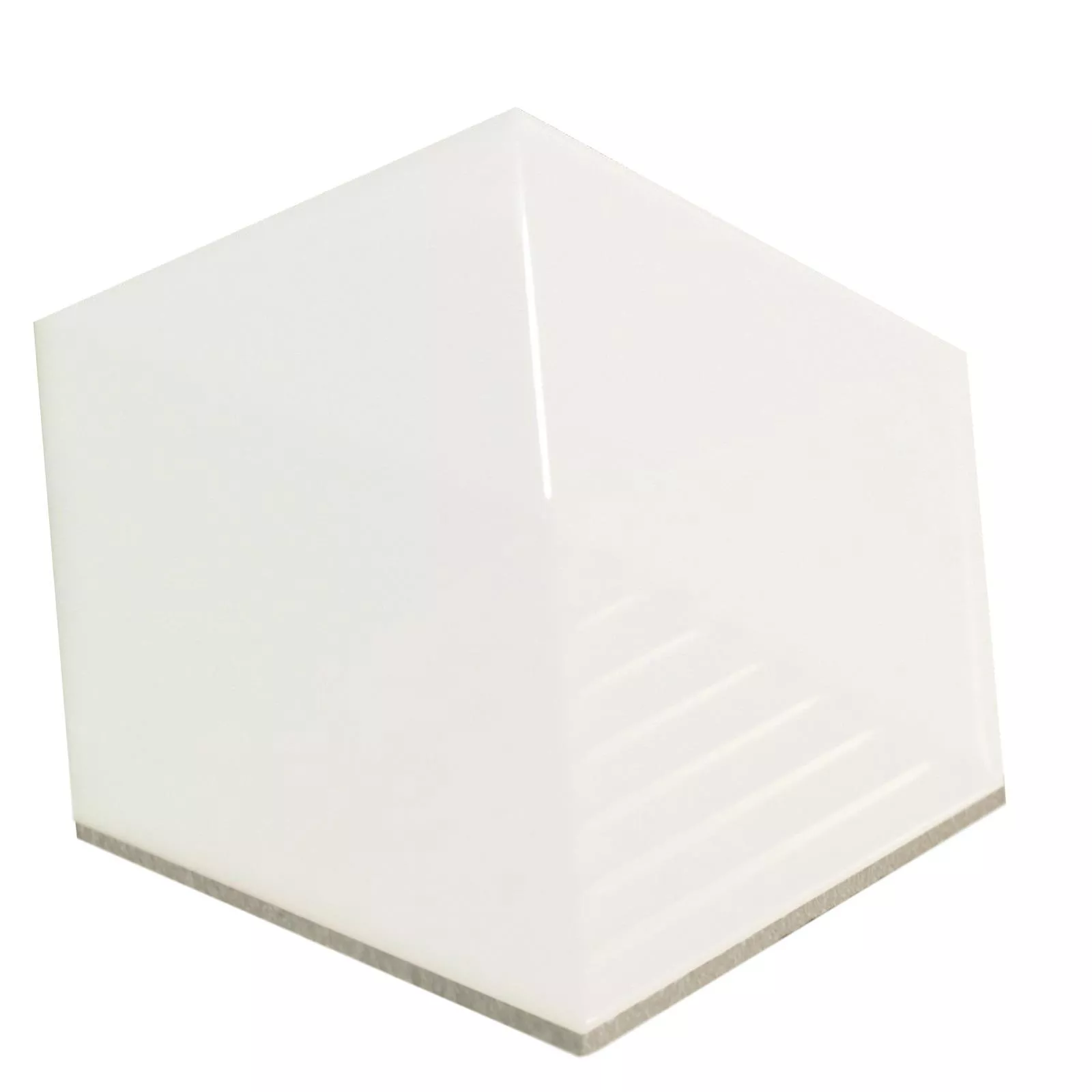 Azulejos Rockford 3D Hexágono 12,4x10,7cm Branco