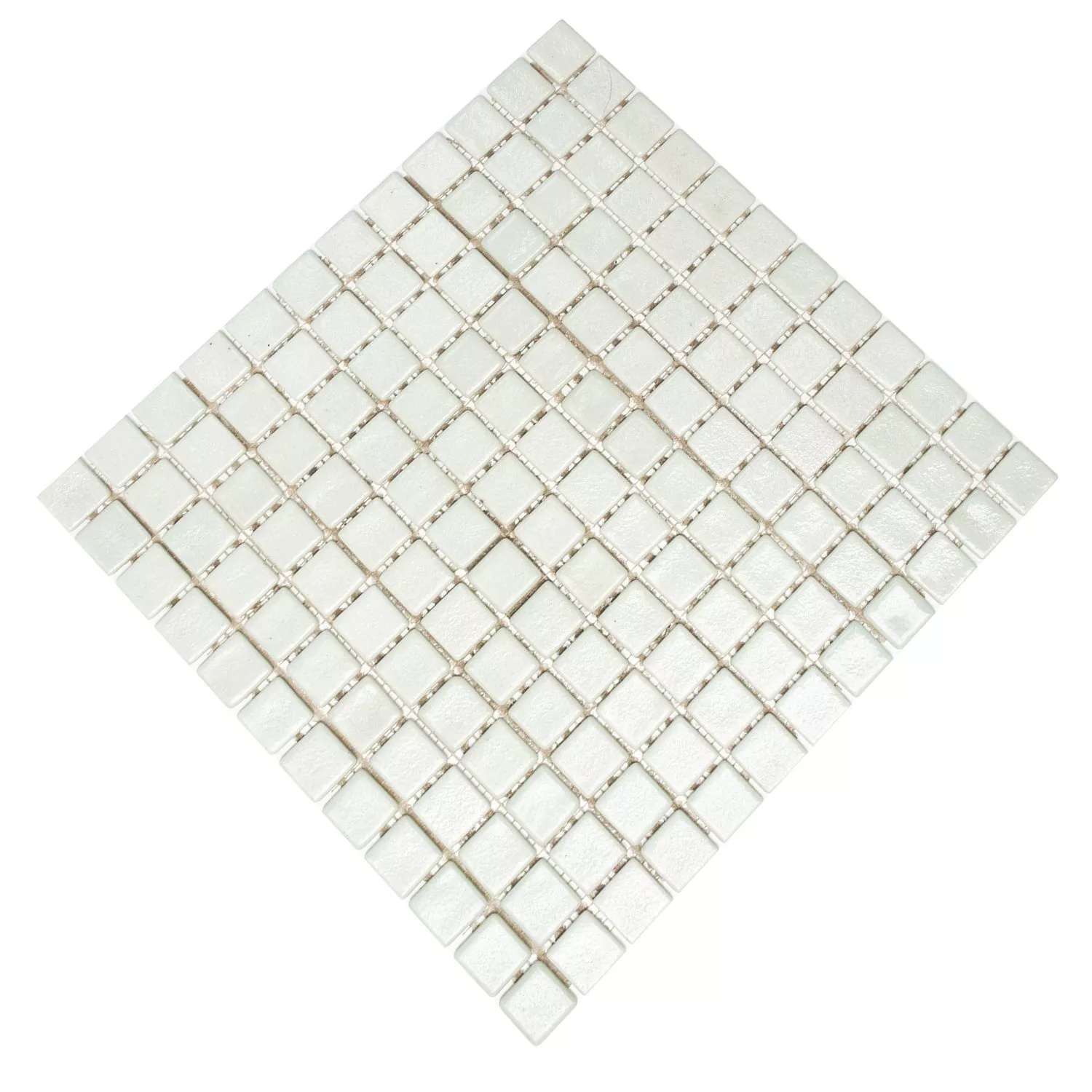 Mosaico De Vidro Azulejos Branco Uni Anti-Derrapante