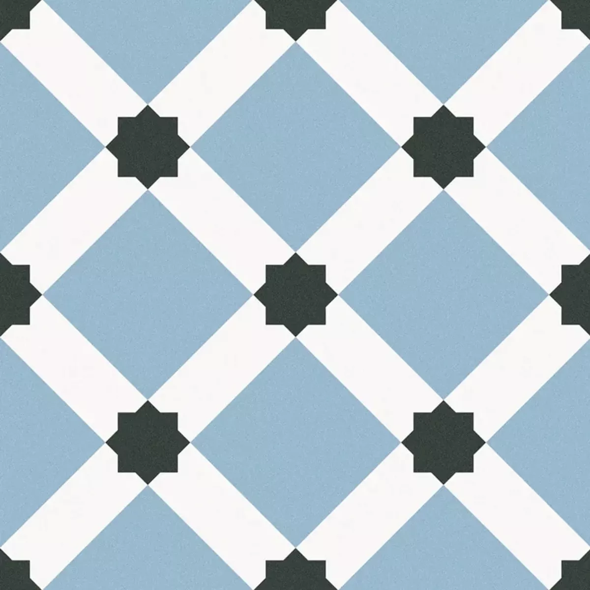 Ladrilhos Aparência de Cimento Atlantica Colmar Azul Branco