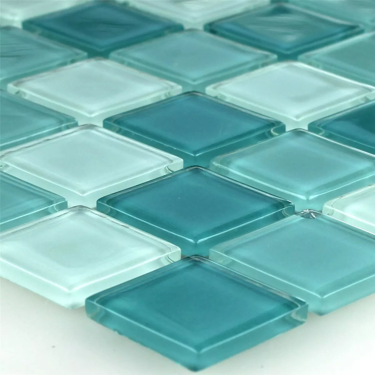 Padrão de Mosaico De Vidro Azulejos Verde Mix 