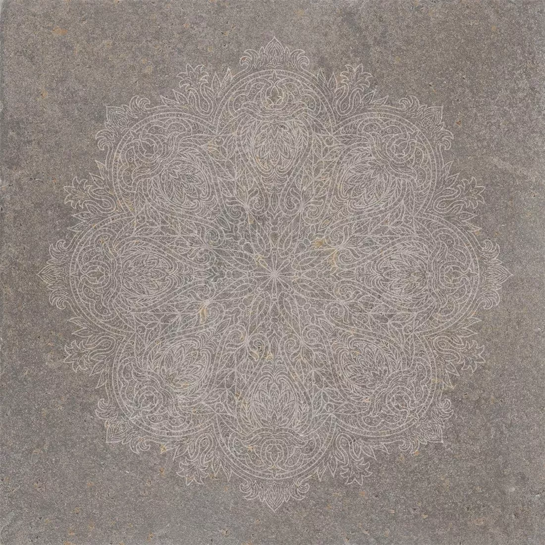 Ladrilhos Olhar de Pedra Horizon Marrom Decoração Mandala Ladrilhos Olhar de Pedra Horizon Marrom Decoração Mandala