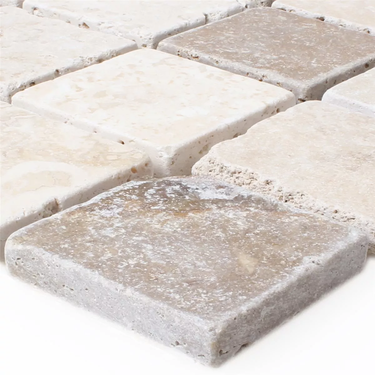 Azulejo Mosaico Pedra Natural Chiaro Noce Azulejo Mosaico Pedra Natural Chiaro Noce