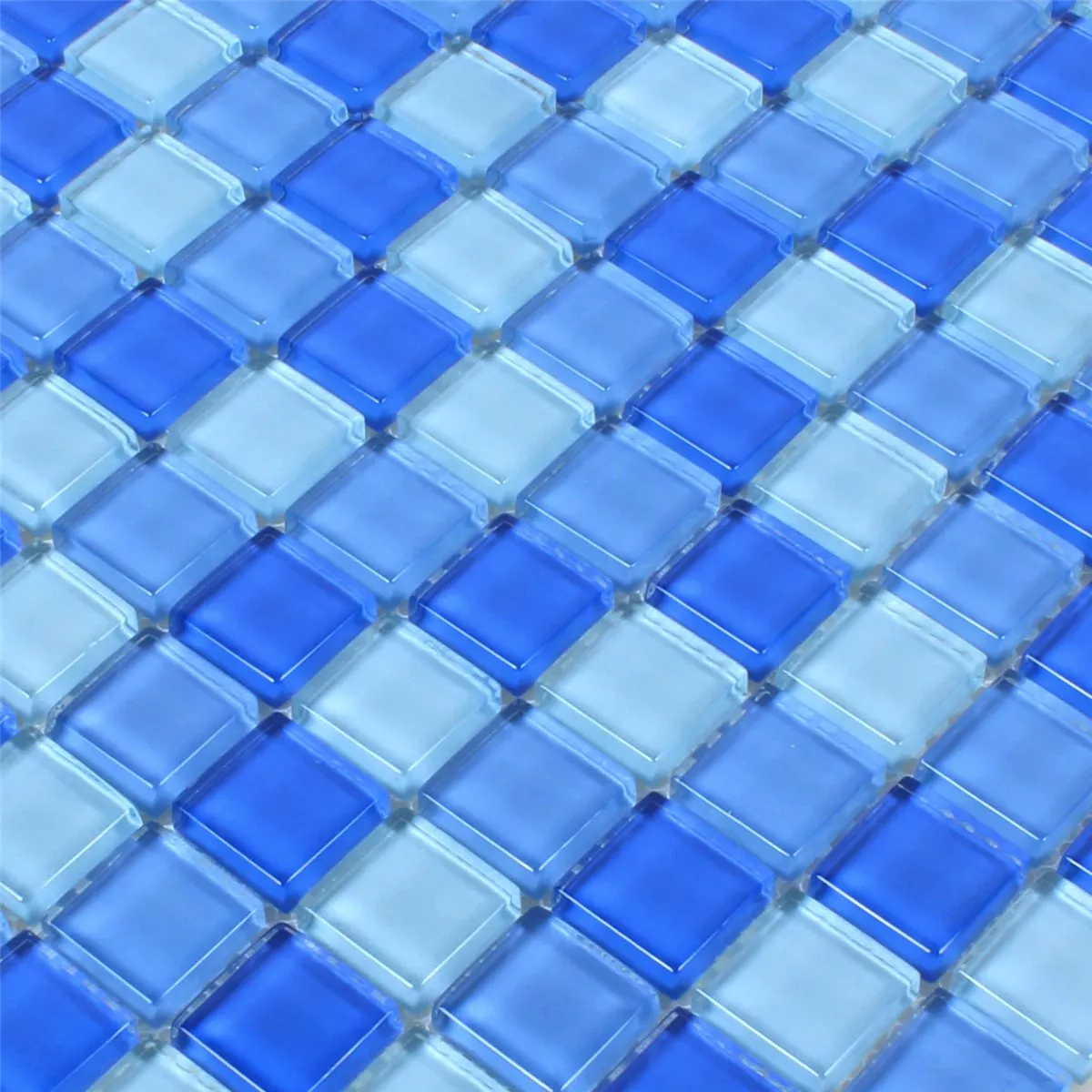 Vidro Piscina Pool Mosaico Azulejos Neptune Azul Mix