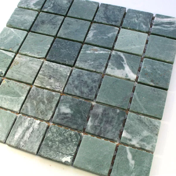 Padrão de Azulejo Mosaico Mármore 48x48x8mm Verde