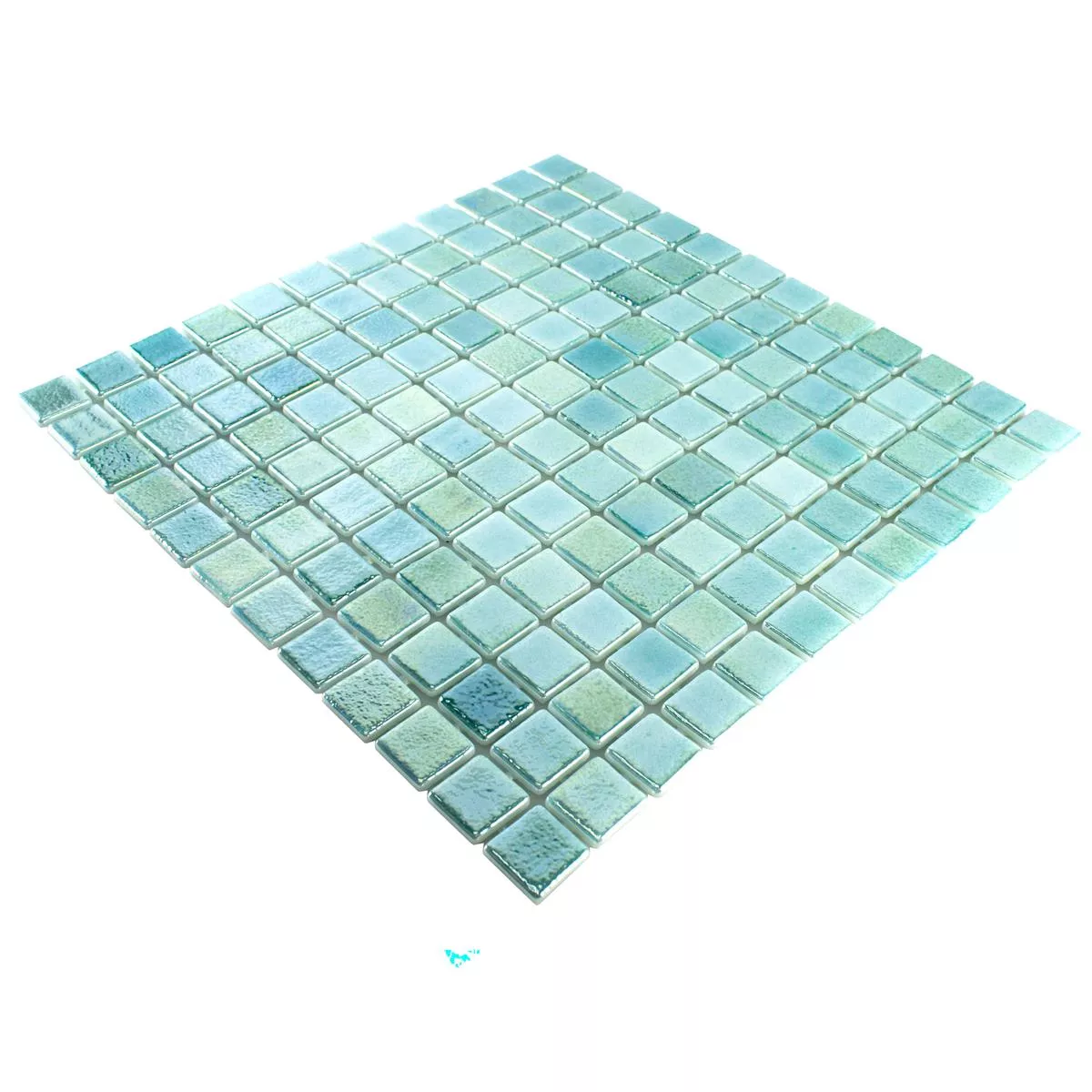 Padrão de Vidro Piscina Pool Mosaico McNeal Turquesa 25