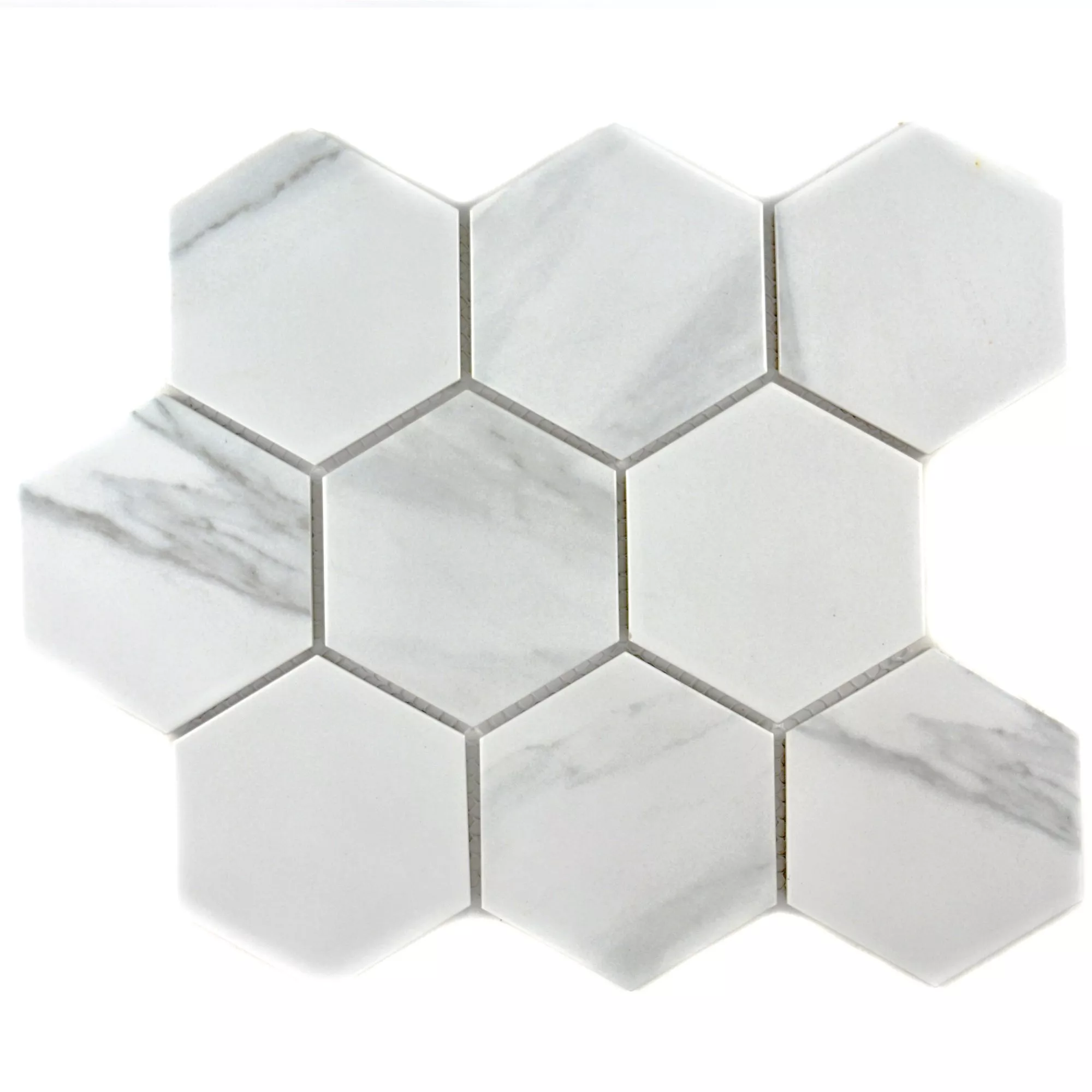 Cerâmica Azulejo Mosaico Zyrus Carrara Hexágono 95