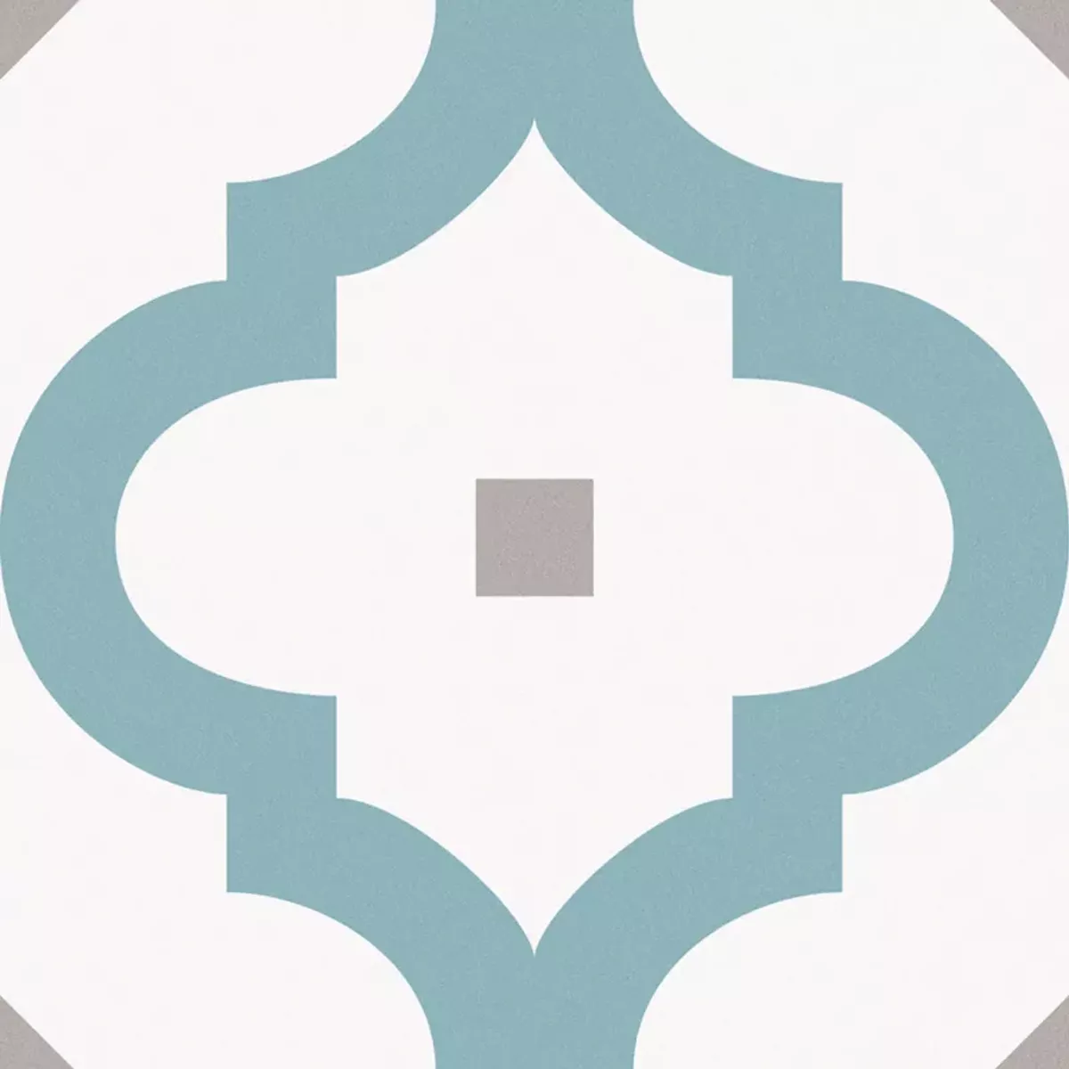 Atlantica Medeo Azul Branco Cinza 25x25 cm