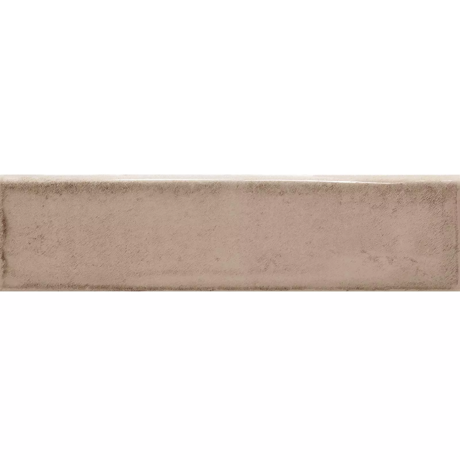 Azulejos Maestro Ondulado Brilhante Marrom Claro 7,5x30cm Azulejos Maestro Ondulado Brilhante Marrom Claro 7,5x30cm