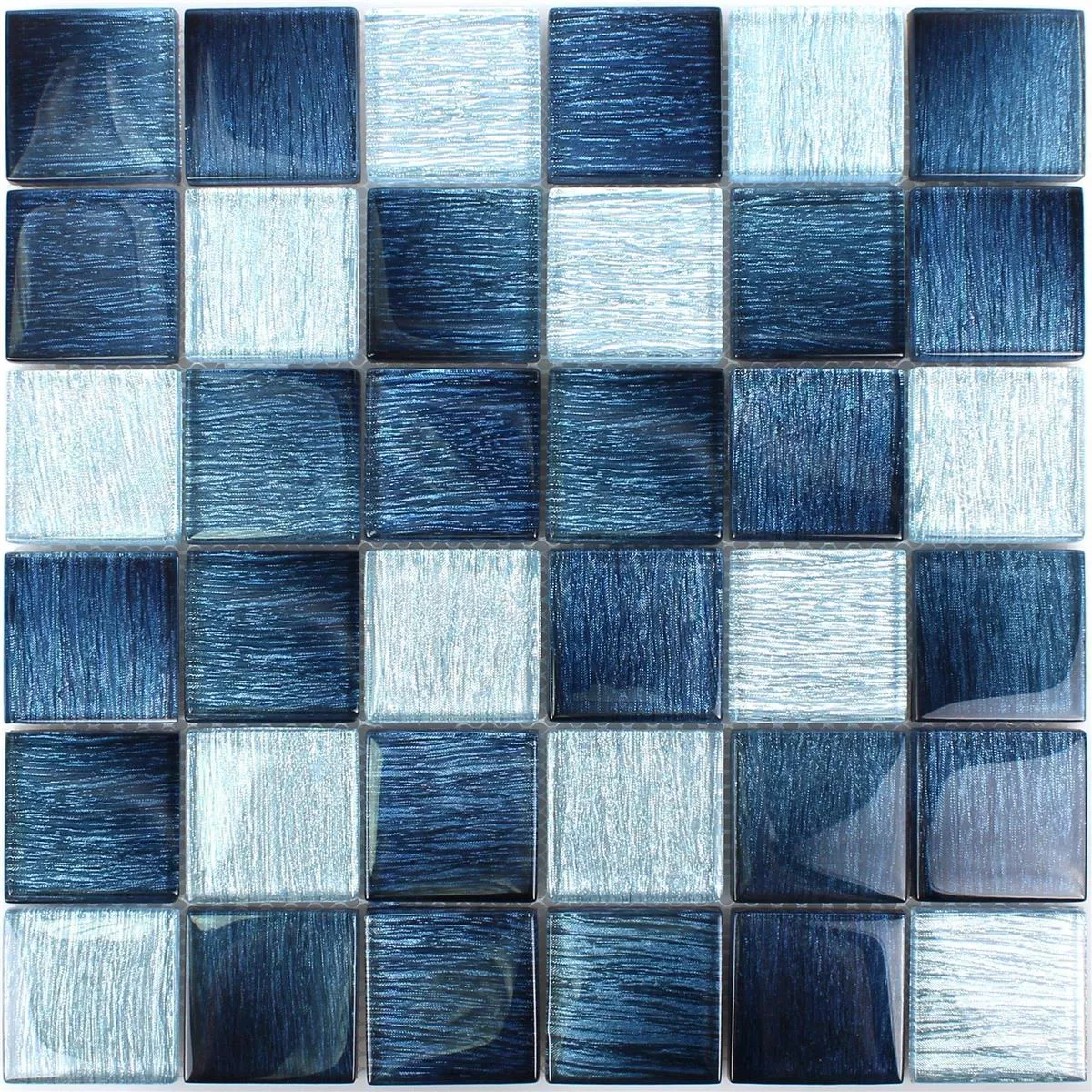 Padrão de Mosaico De Vidro Azulejos Bellevue Azul