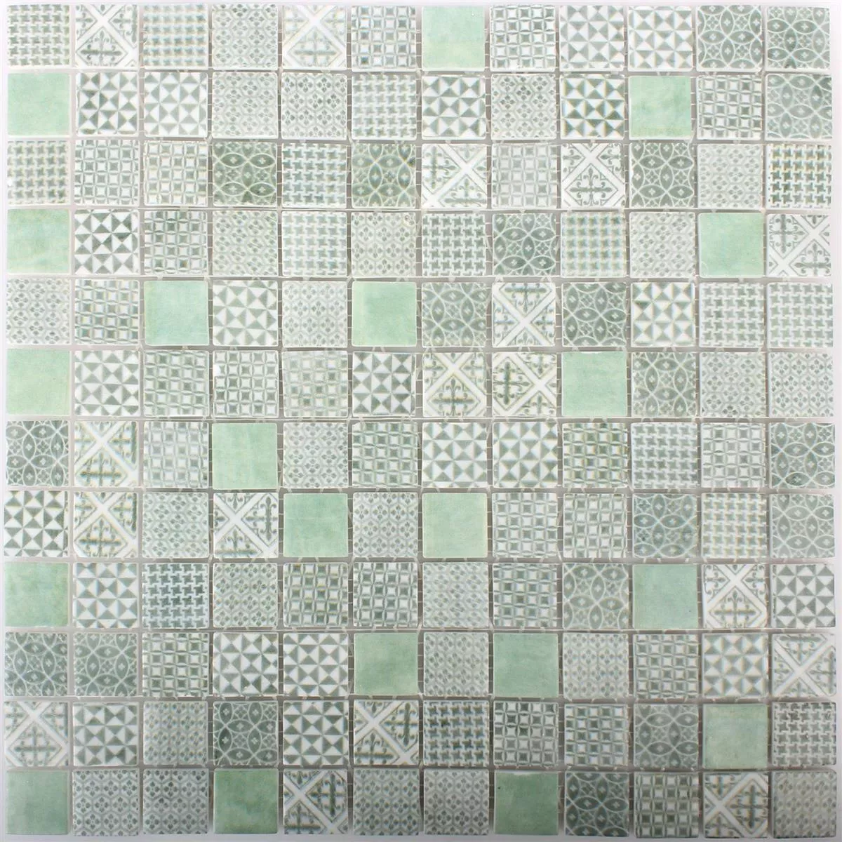 Padrão de Mosaico De Vidro Azulejos Malard Verde