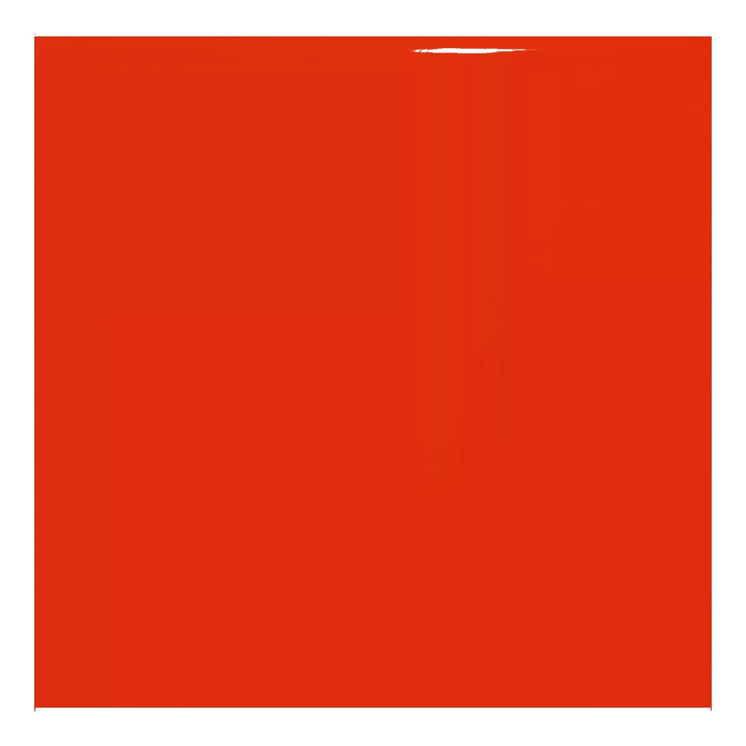 Ladrilho do metrô Vermelho Brilhante 15x15 cm Sem Faceta Miona Rojo
