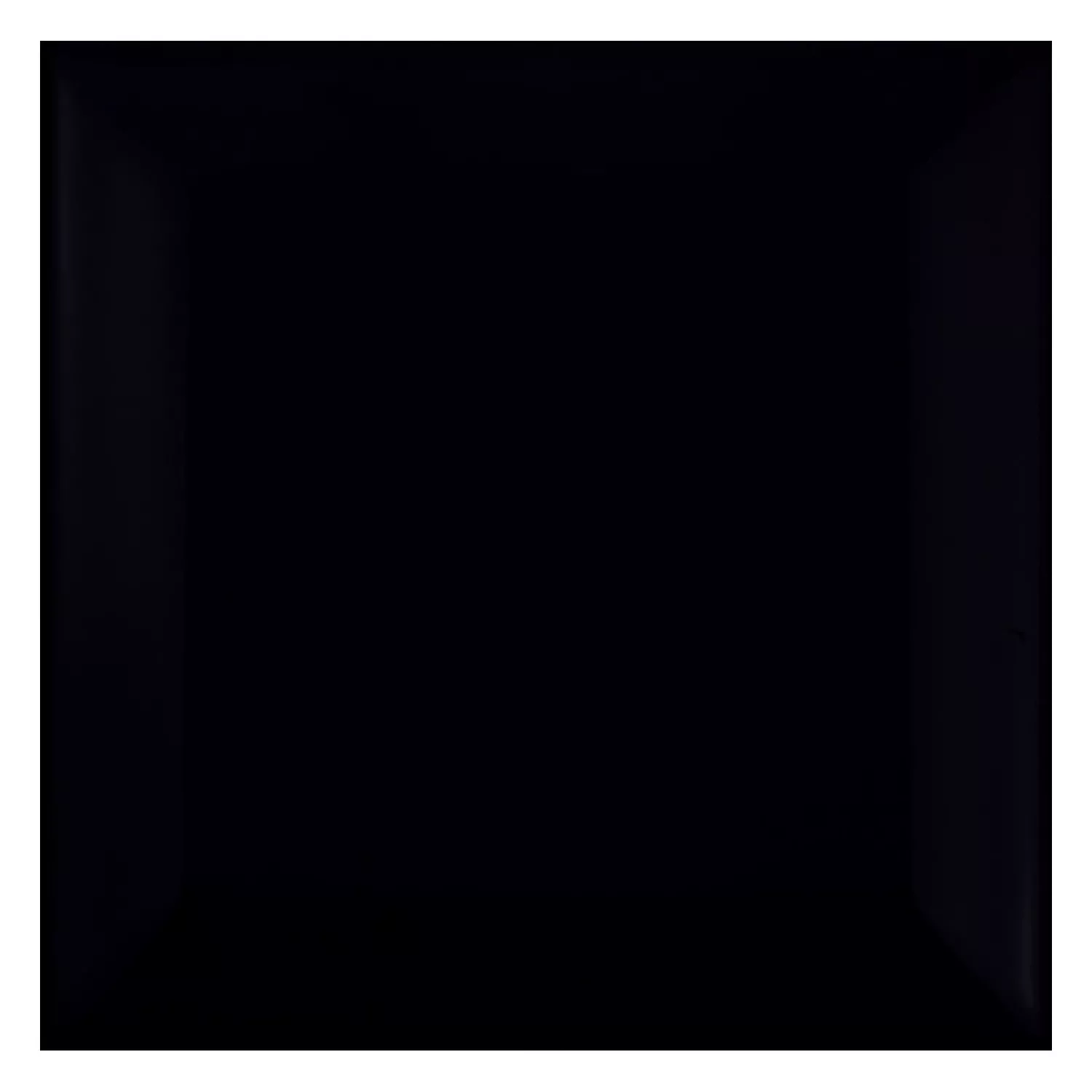 Ladrilho do metrô Preto Fosco 10x10 cm Faceta Catarina Negro