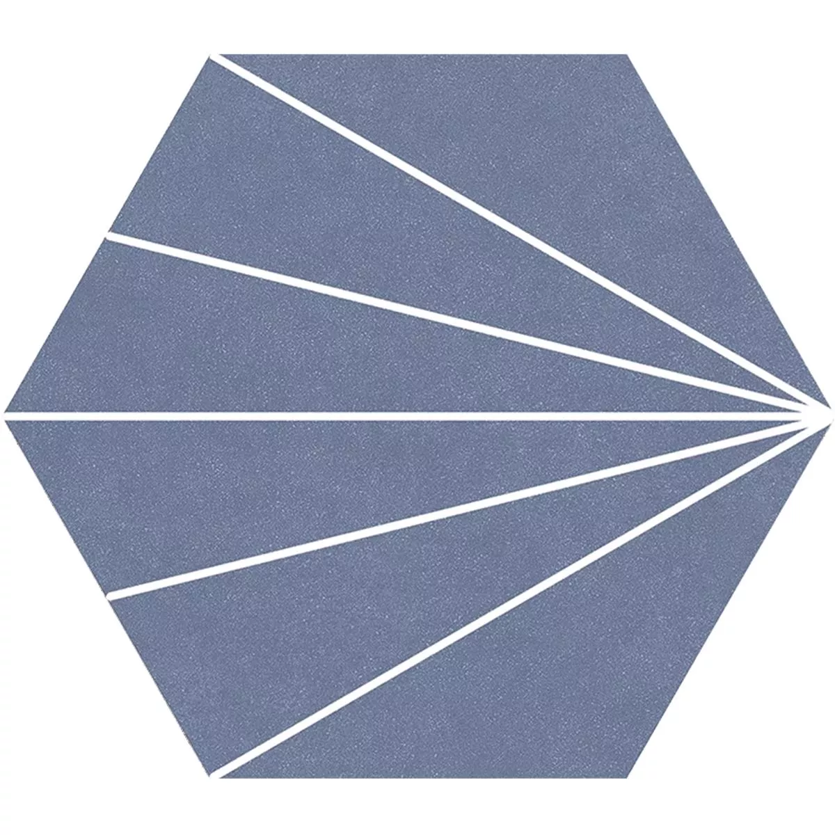 Grés Porcelânico Azulejos Millennium Hexágono 3D Óptica Azul 22,5 x 25,9cm  Grés Porcelânico Azulejos Millennium Hexágono 3D Óptica Azul 22,5 x 25,9cm
