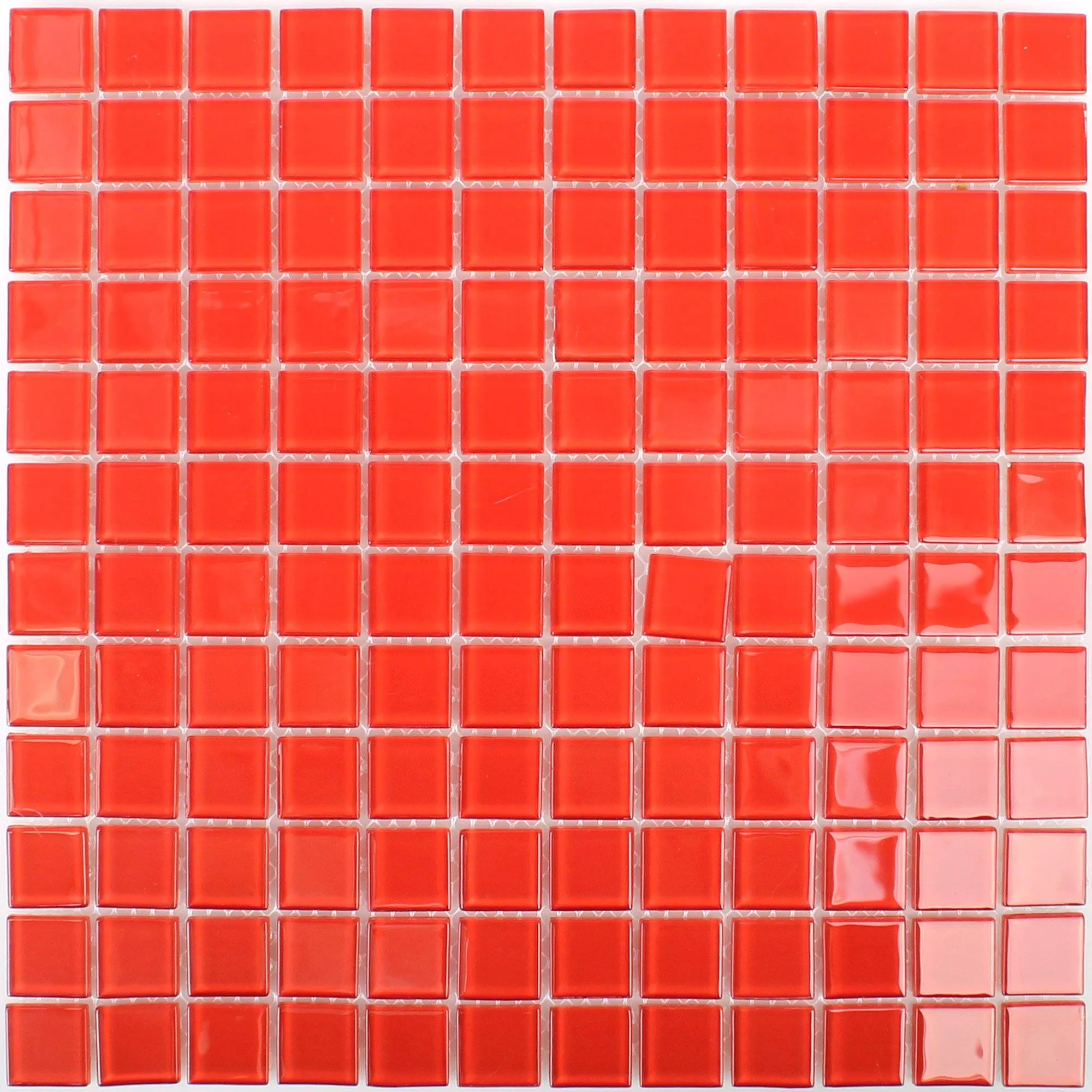 Mosaico De Vidro Azulejos Florida Vermelho