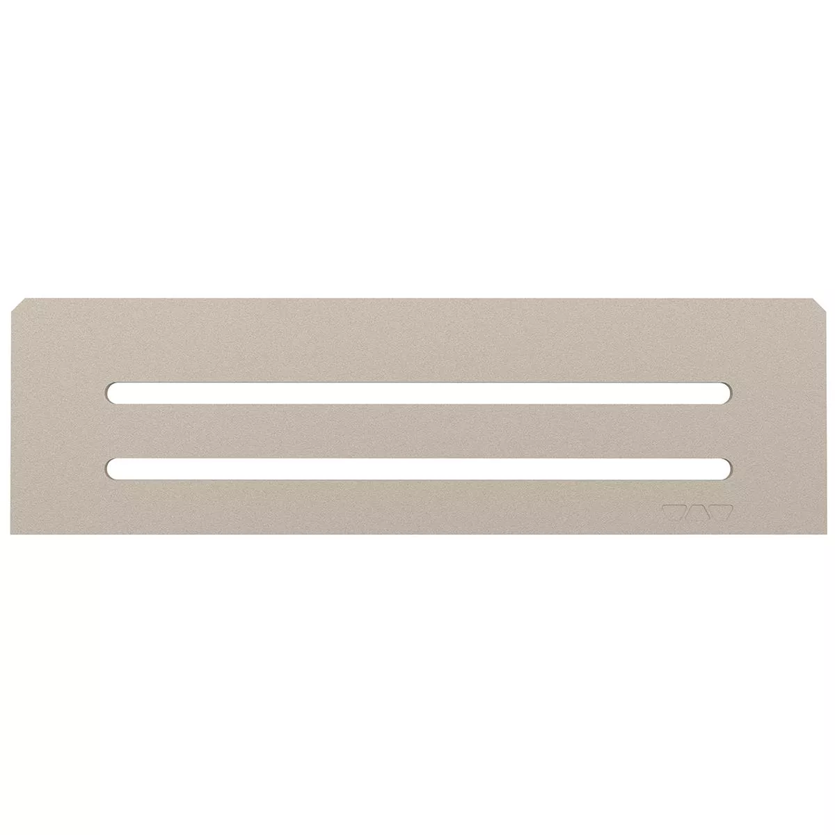 Nicho de parede retangular Schlüter Wave 30x8,7cm Creme