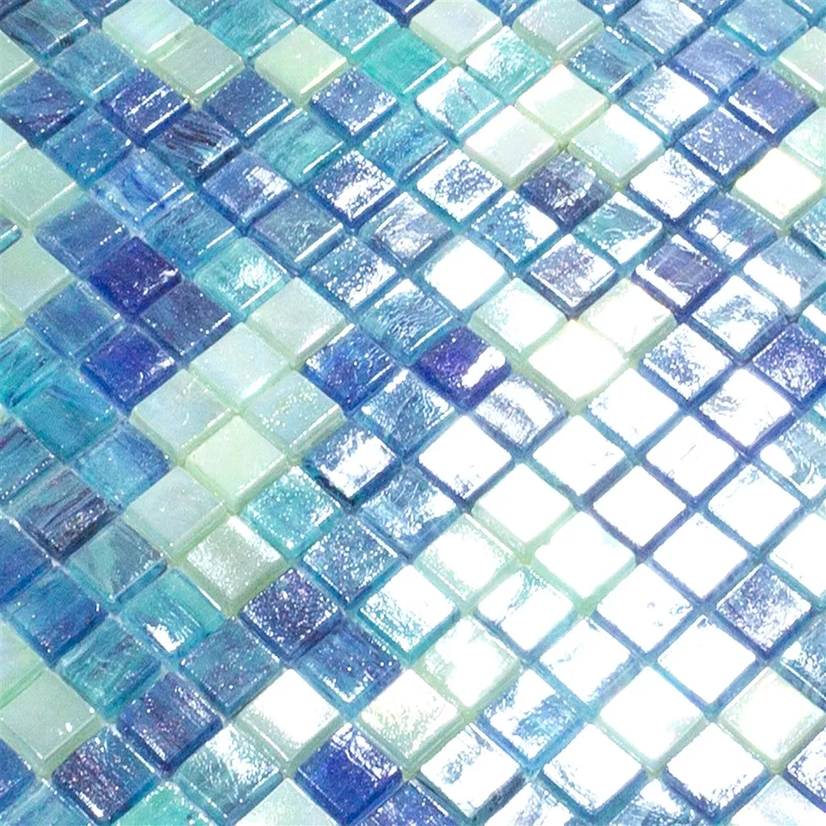 Mosaico De Vidro Azulejos Carla Azul Turquesa