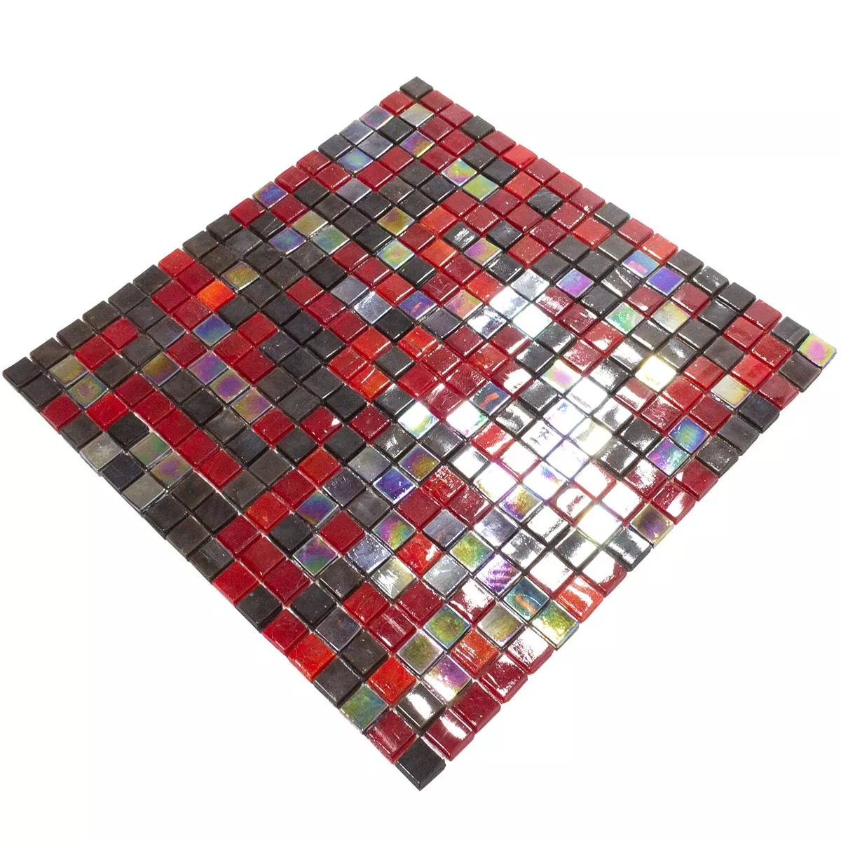 Mosaico De Vidro Azulejos Salsa Vermelho Preto