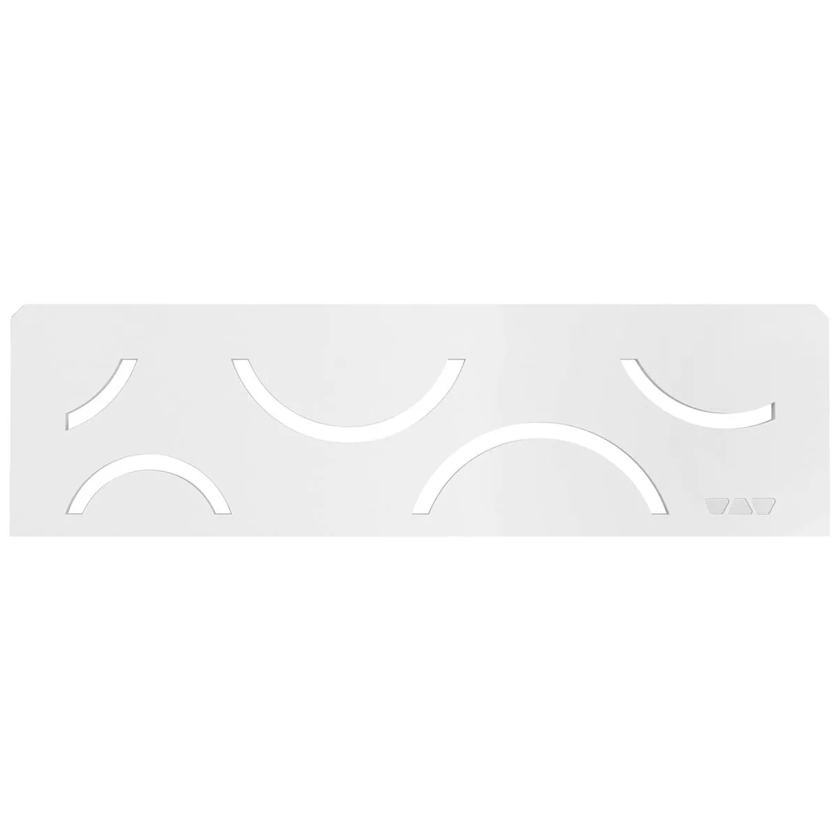 Prateleira de parede nicho Schlüter retângulo 30x8,7cm Curve branco