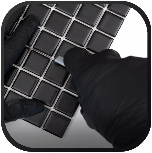 Instruções para colocar e limpar mosaico de vidro e ladrilhos de vidro Instruções para colocar e limpar mosaico de vidro e ladrilhos de vidro
