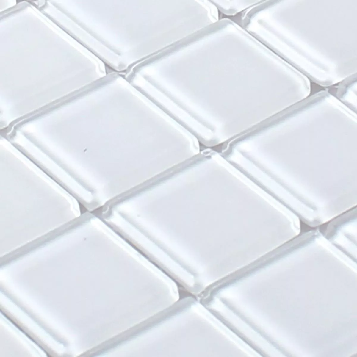 Padrão de Mosaico De Vidro Azulejos Florida Super Branco