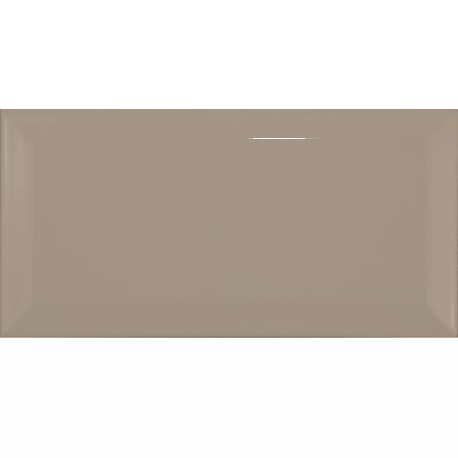 Ladrilho do metrô Marrom Brilhante 7,5x15 cm Faceta Pitcox Mink