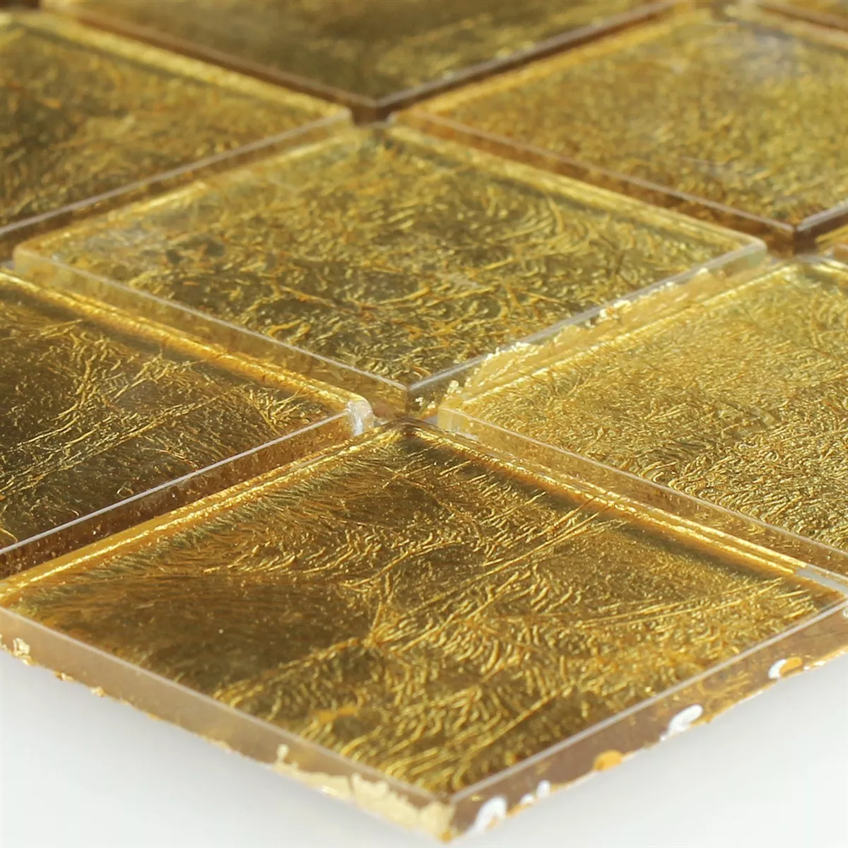 Mosaico De Vidro Azulejos Saturn Ouro Q48